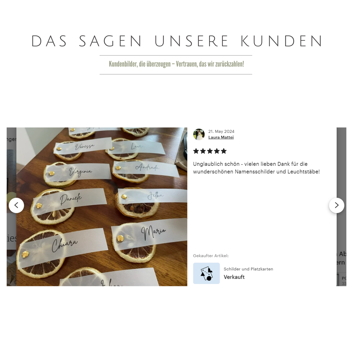 Bewertungsbild der Kunden