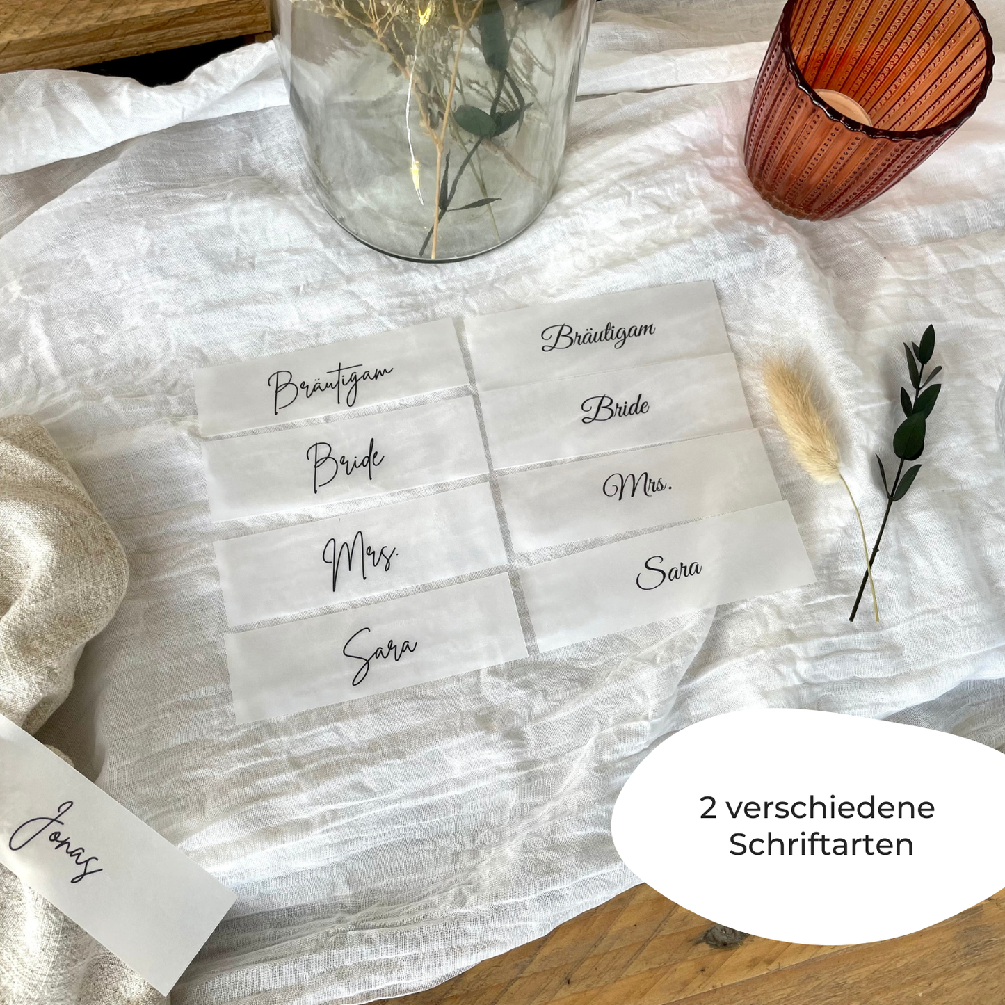 Die beiden Schriftarten im direkten Vergleich