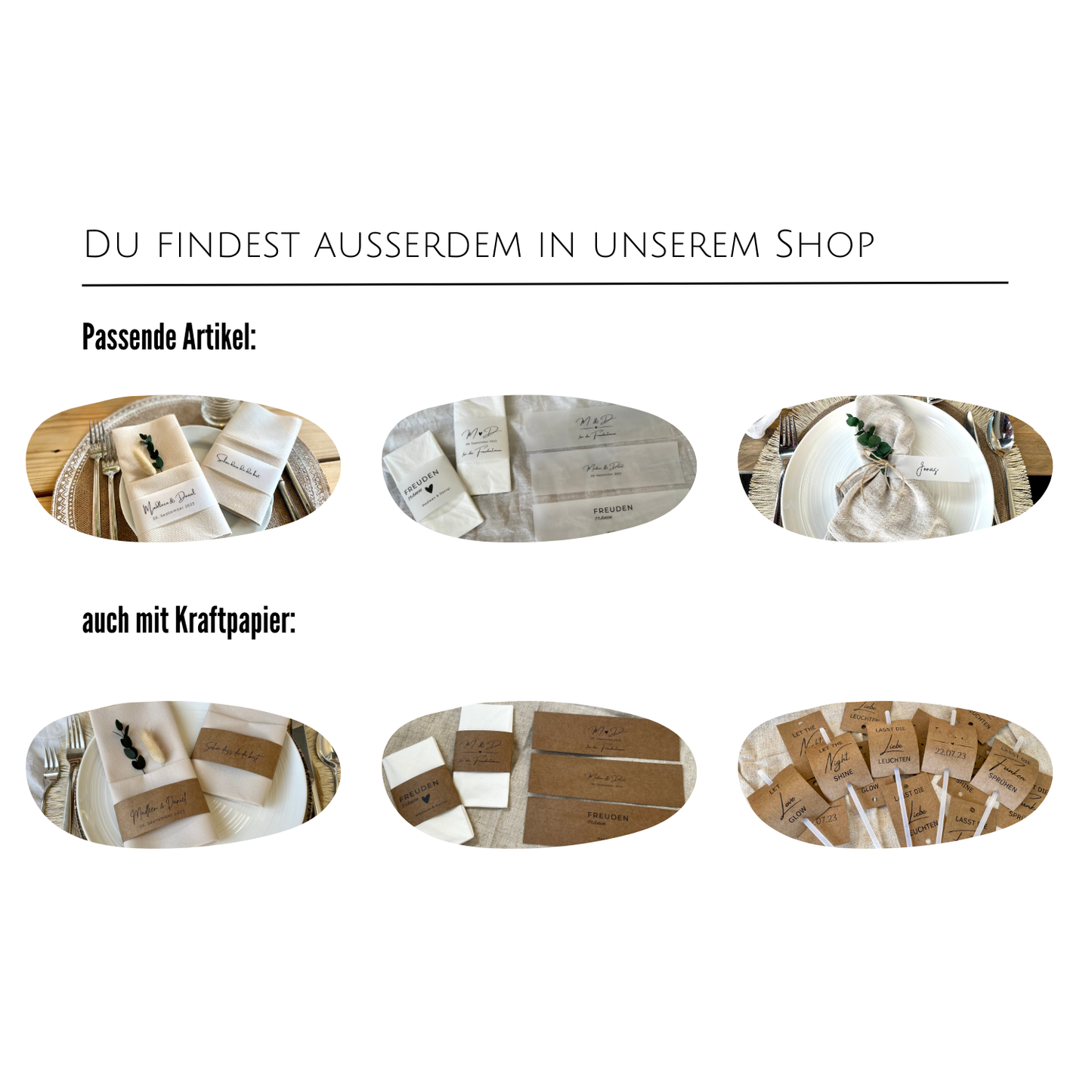Kombinierbare Artikel, die im Shop erhältlich sind.