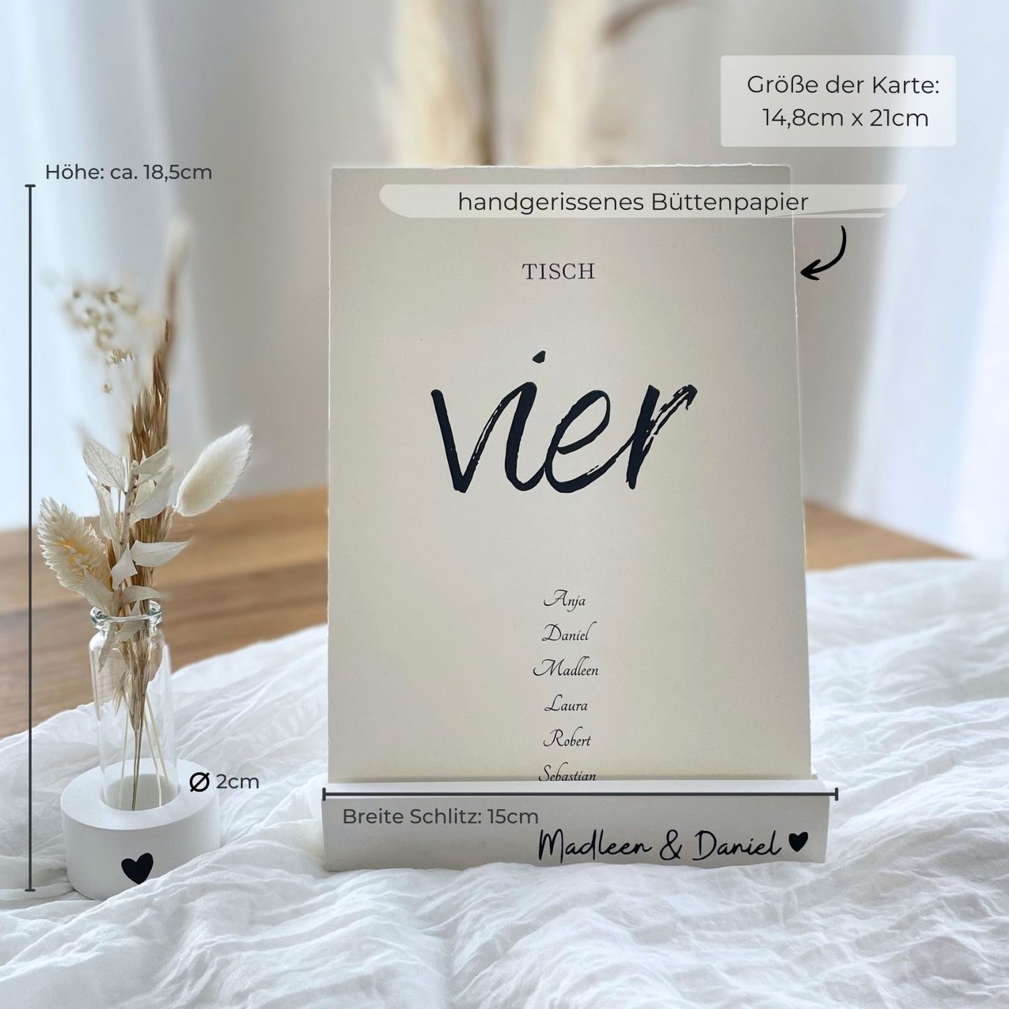 Personalisierte Deko für Brautfeste
