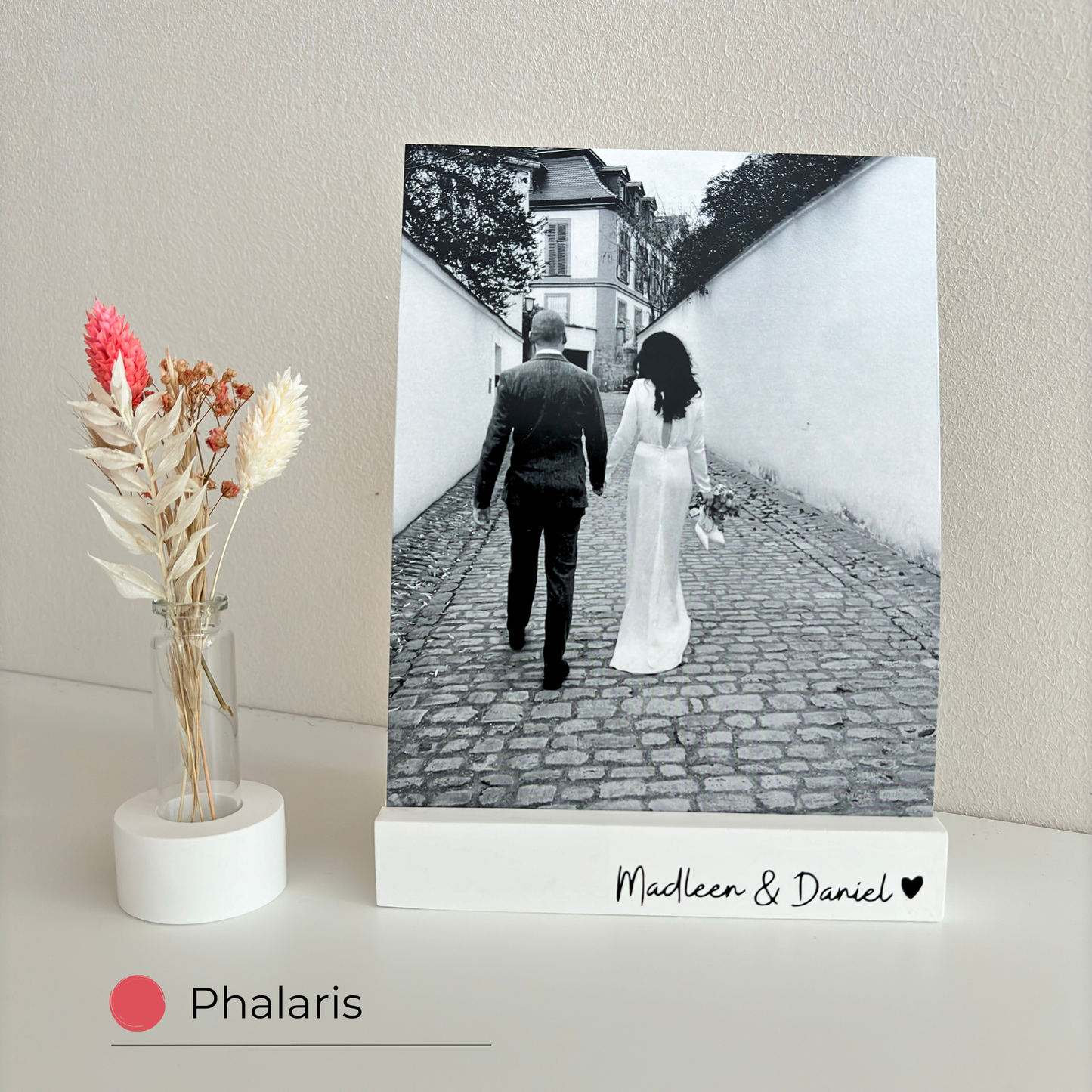 Individueller Hochzeitskartenhalter