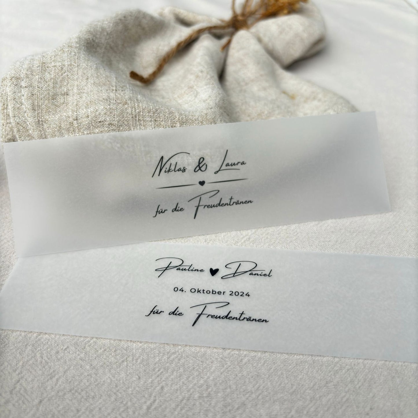 Personalisierte Hochzeitsaccessoires
