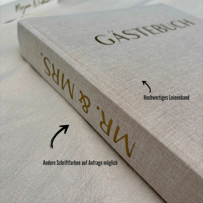 Kreativ gestaltetes Gästebuch zur Hochzeit
